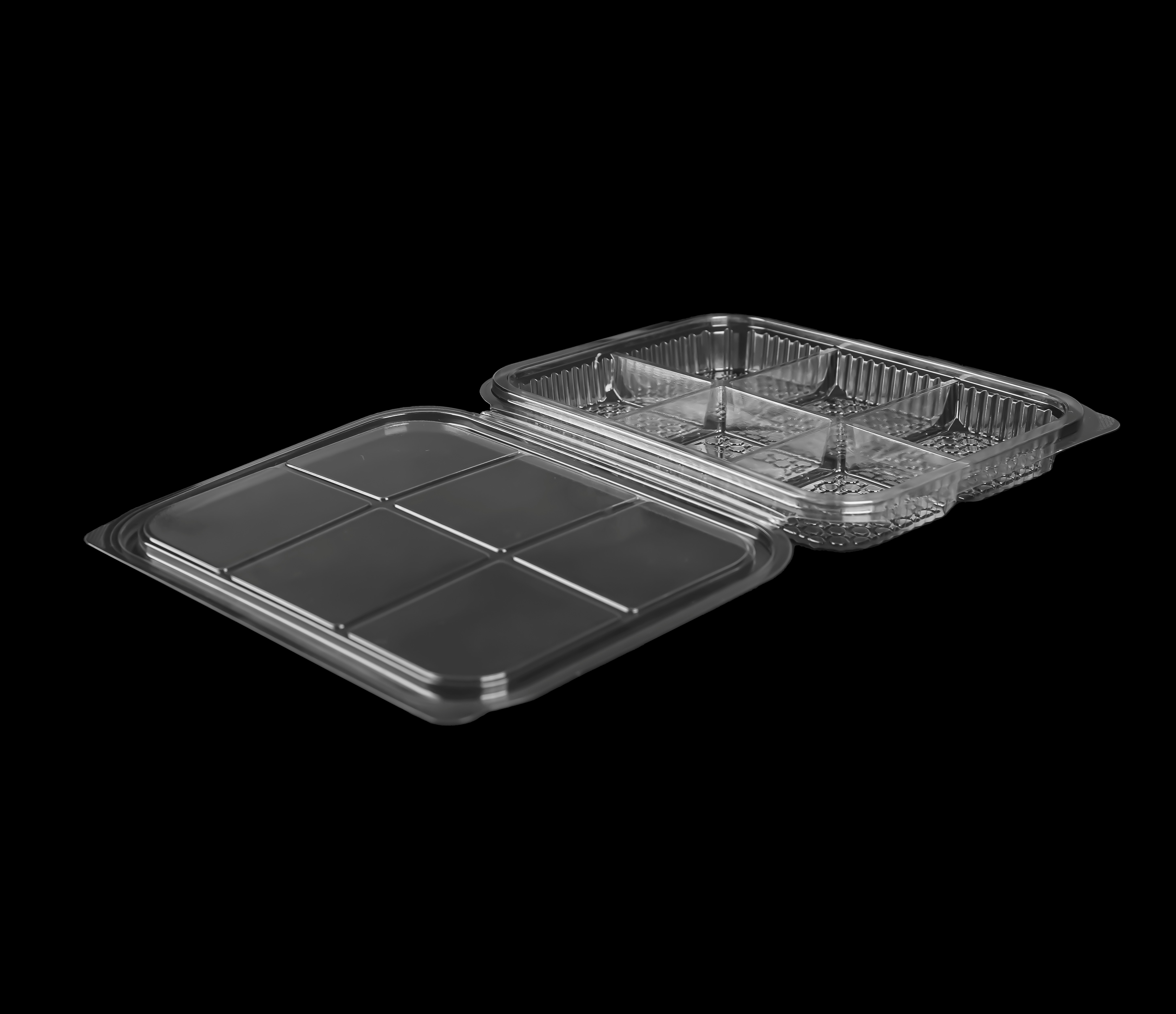 906 Compartment Hinged Lid Container