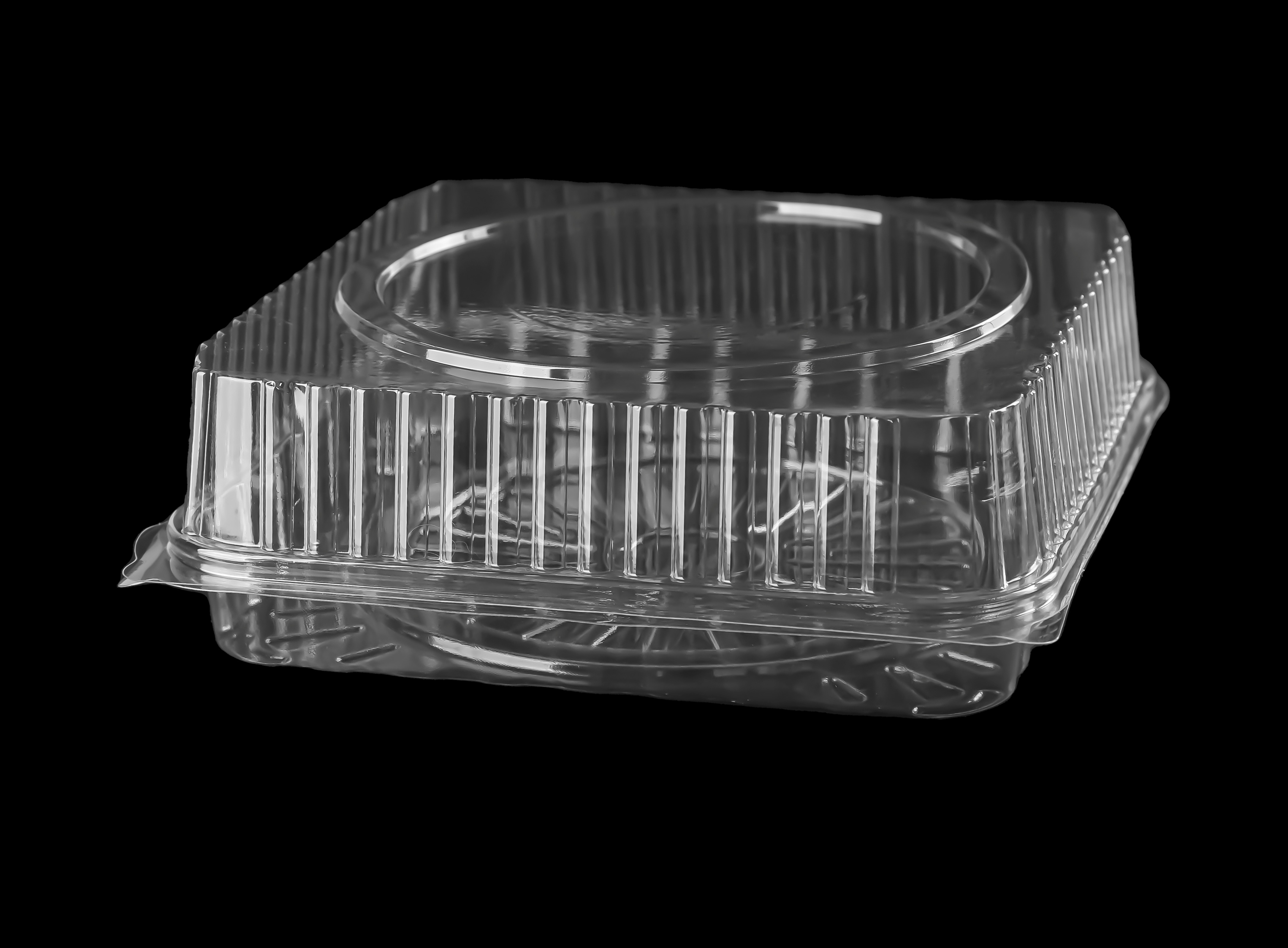 615 Hinged Lid Square Container (High) 