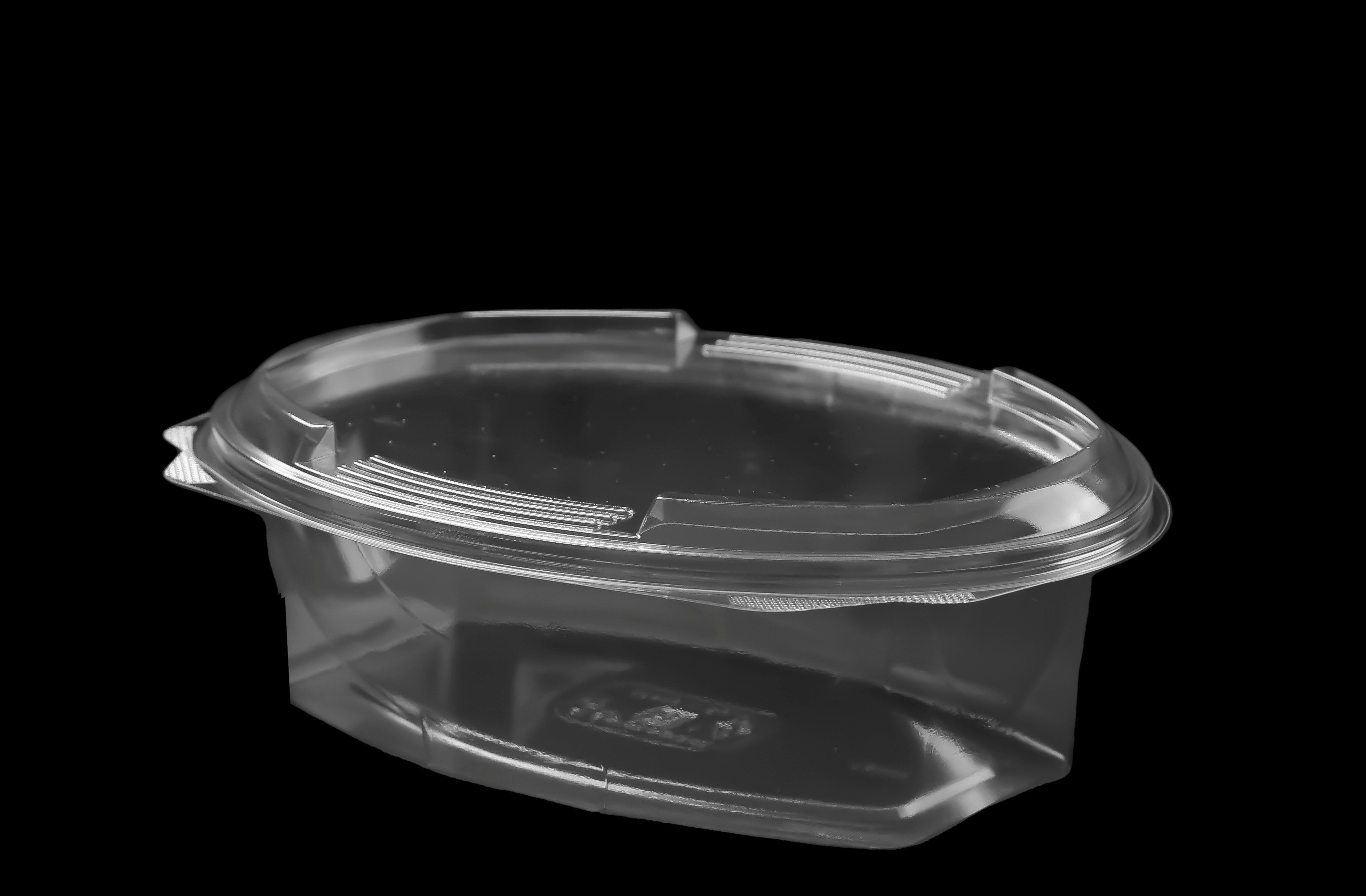 591 Hinged Lid Oval Container 